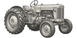 An icon depicting a tractor